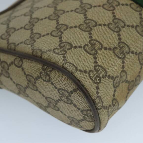 GUCCI GG Supreme Web Sherry Line Clutch Bag Pvc Beige 89 01 012 - Picture 16 of 16